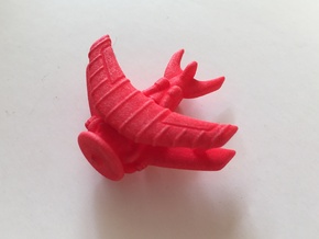 Swallow Fighter Plane in Red Processed Versatile Plastic