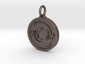 Overwatch Hanzo Pendant in Polished Bronzed Silver Steel