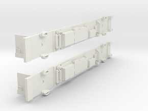 NSC1 - Siemens M Car Chassis Set in White Natural Versatile Plastic