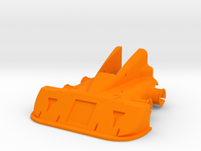 CW Dragstrip Front Spoiler pt1 - Spoiler in Orange Processed Versatile Plastic
