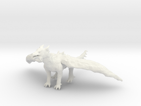 Dragon Statue in White Natural Versatile Plastic