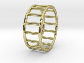Albaro Ring Size-13 in 18k Gold Plated Brass