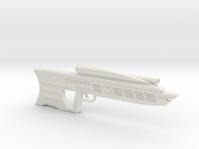 DER-15 Laser Rifle in White Natural Versatile Plastic