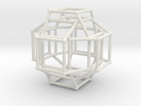 Cayley Graph of the 1x2x3 (cube) in White Natural Versatile Plastic