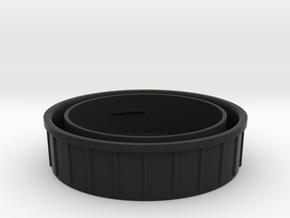 Topcon/Exakta Rear Lens Cap in Black Natural Versatile Plastic