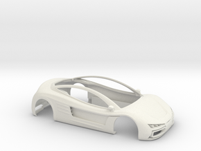 Toosa - Bodywork for slot car in White Natural Versatile Plastic