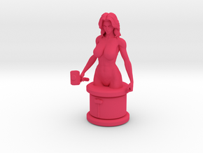 Pink Hammer Micro Bust in Pink Processed Versatile Plastic