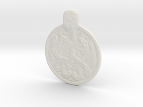Odin Medallion in White Natural Versatile Plastic