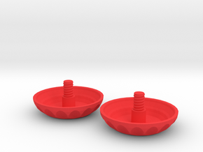 Matilda - Parts 4 & 5: Spin Caps #SAR3DP in Red Processed Versatile Plastic