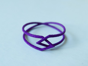 Interlocking Triangles Ring in Purple Processed Versatile Plastic: 8 / 56.75