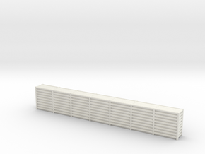 1/144 Scale Revetment Wall  in White Natural Versatile Plastic: 1:144