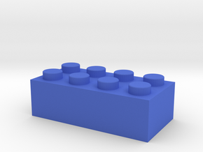  Toy Brick Standard size 2x4 in Blue Processed Versatile Plastic
