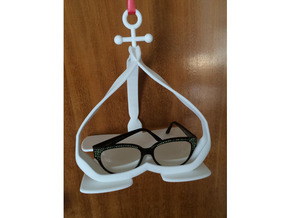 EyeGlassesHolder in White Natural Versatile Plastic