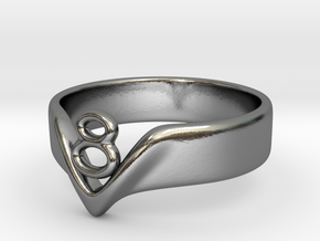 Ring3-size7 in Polished Silver