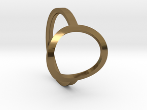 Simple Ring 111b8 in Polished Bronze