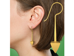 Earrings - Tribal Arrow in 18k Gold Plated Brass