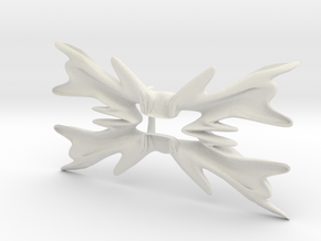 Bowtie flower in White Natural Versatile Plastic