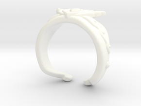 Neo Queen Serenity Crown Ring Sz9  in White Processed Versatile Plastic