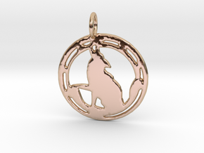 'Wild One' pendant in 14k Rose Gold Plated Brass