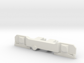 Cover bogie Johannesburg Streamliner 4mm in White Natural Versatile Plastic