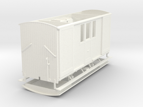 008 ZE LD 1-3 post/bagagewagen in White Processed Versatile Plastic