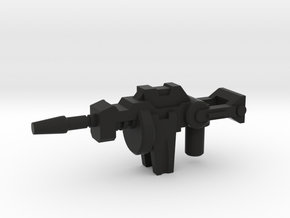 Kickback's Gun, 5mm in Black Natural Versatile Plastic