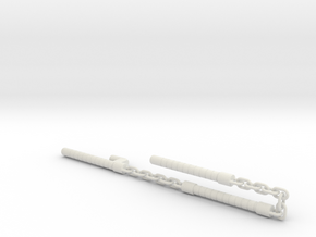  Electromagnetic Nunchaku, 3-Bars (Combiner Wars) in White Natural Versatile Plastic