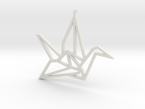 Crane Pendant L in White Natural Versatile Plastic