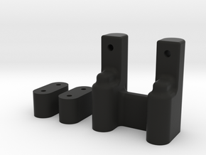 YZ-2 Truggy Body Mount Rear Adapter in Black Natural Versatile Plastic