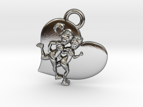 Running charm Customizable  in Polished Silver