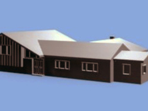 Brady Bunch Home (Studio City, CA) - Smaller Model in White Natural Versatile Plastic