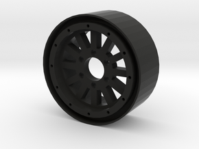 1.9" 12 Spoke beadlock wheel in Black Natural Versatile Plastic