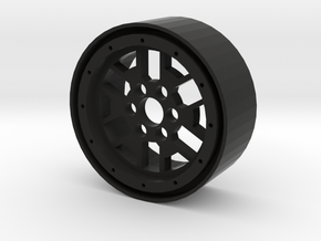 2.2" Sierra beadlock wheel in Black Natural Versatile Plastic
