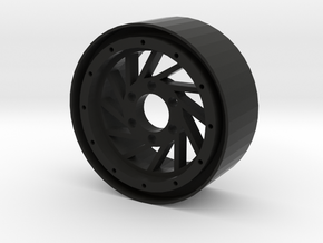 1.9" Hurricane beadlock wheel Left twist in Black Natural Versatile Plastic
