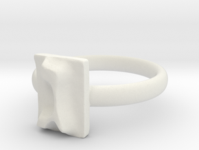 03 Gimel Ring in White Natural Versatile Plastic: 4 / 46.5