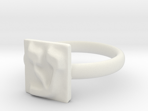 16 Ayn Ring in White Natural Versatile Plastic: 7 / 54