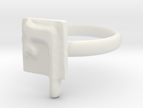 26 Pe-sofit Ring in White Natural Versatile Plastic: 7 / 54