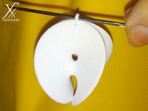 Chen-Gackstatter Thayer Surface Earring in White Natural Versatile Plastic