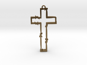 persecuted cross in Natural Bronze