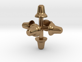 Glocken (6 x 2,3 mm) in Natural Brass