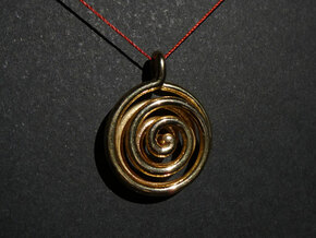 Double Spiral in Polished Silver