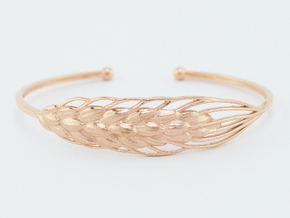 Wheat Bracelet all sizes in 14k Rose Gold Plated Brass: Extra Small