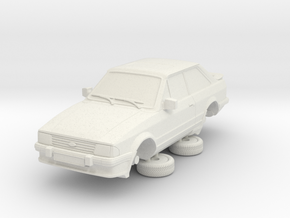 1-64 Ford Escort Mk3 2 Door Xr3i in White Natural Versatile Plastic