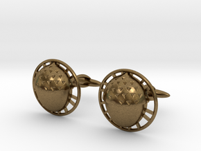 Bilbo's acorn cufflinks in Natural Bronze