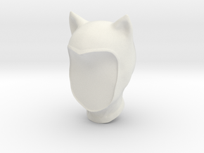 Catwoman Cowl Hollow in White Natural Versatile Plastic