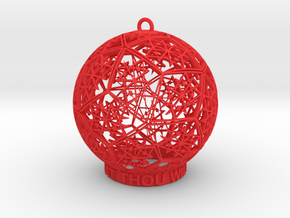 Thelema Ornament in Red Processed Versatile Plastic