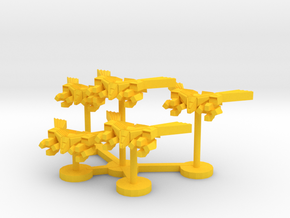 Colour Royal Falcons Fighter Wing in Yellow Processed Versatile Plastic