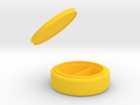 珠寶盒.stl in Yellow Processed Versatile Plastic: Medium