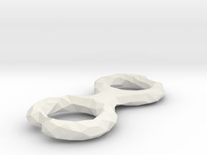 Cord Winder Low Poly in White Natural Versatile Plastic
