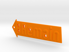 BREMAIN Keychain in Orange Processed Versatile Plastic
